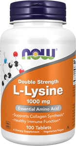 L-lisina suplemento 1,000mg 100 tabletas