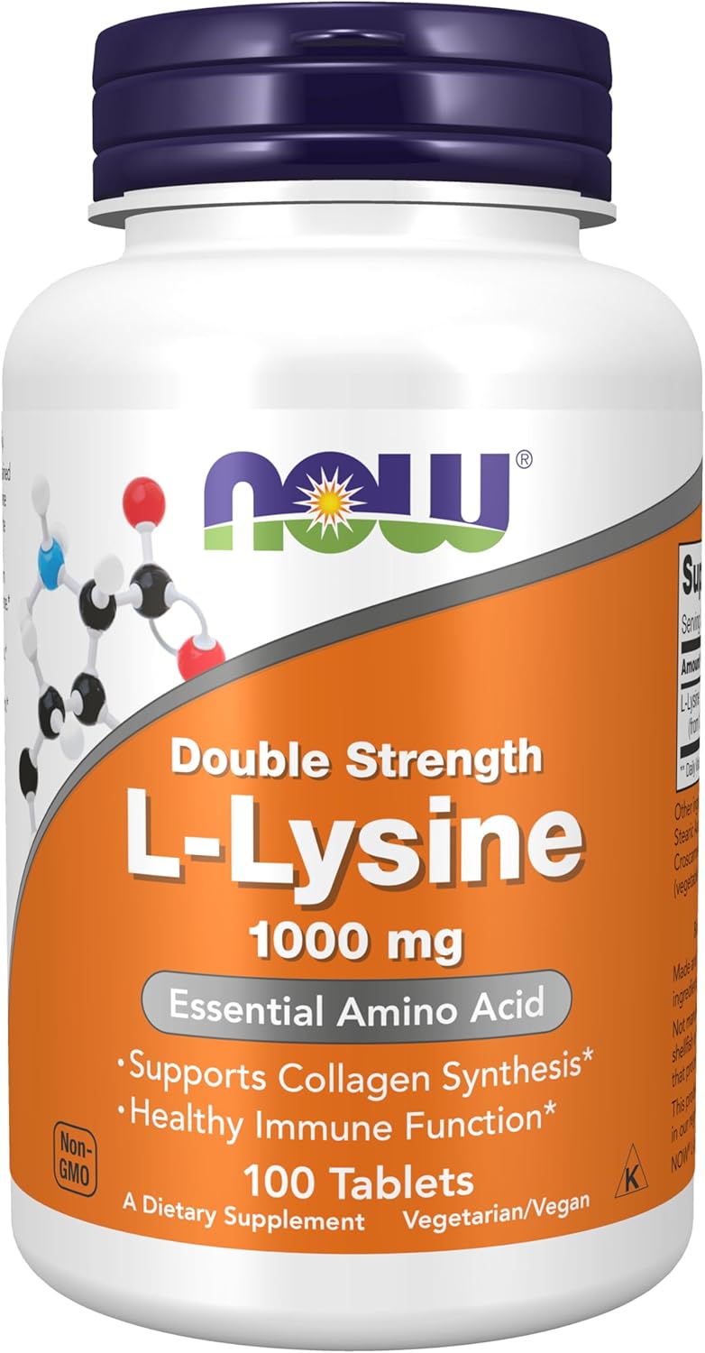 L-lisina suplemento 1,000mg 100 tabletas