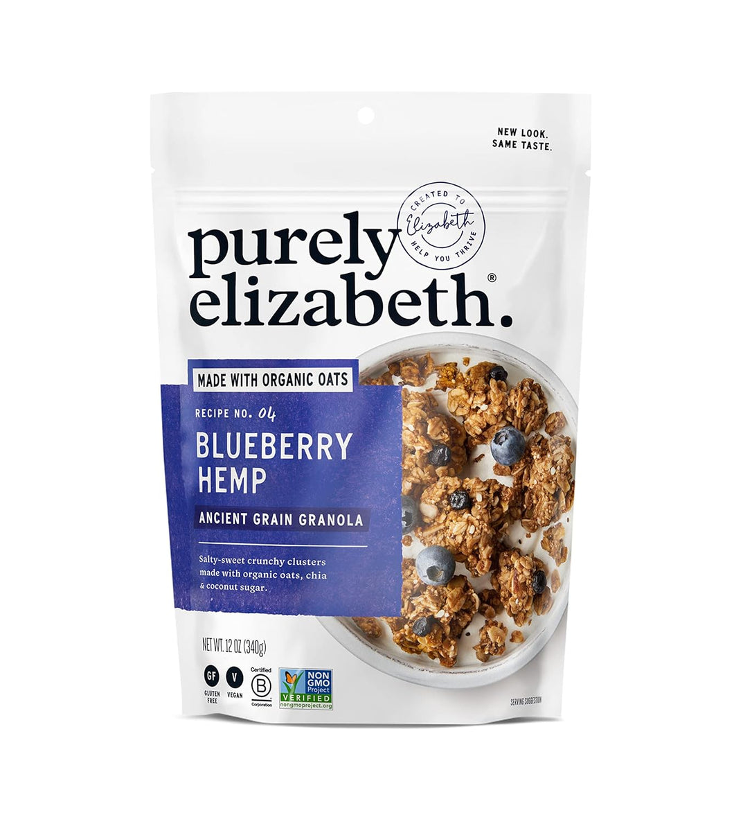 Purely Elizabeth, Berry Crisp, granola de grano antiguo con vitamina D