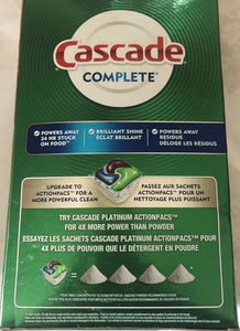 Cascade ActionPacs Fresh Scent Detergente para lavavajillas 60 unidades