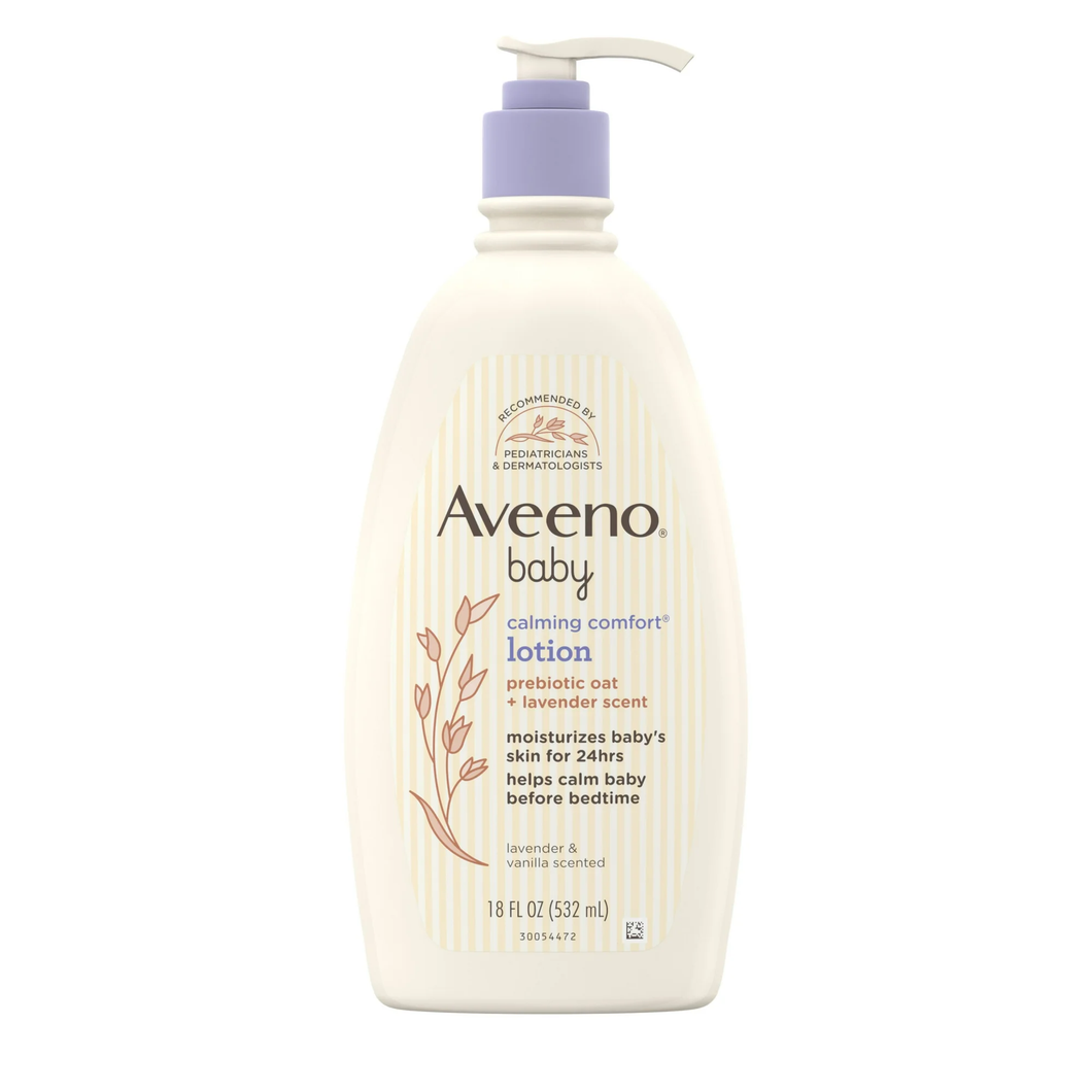 Aveeno Baby Calming Comfort Loción corporal hidratante para para bebés 18oz