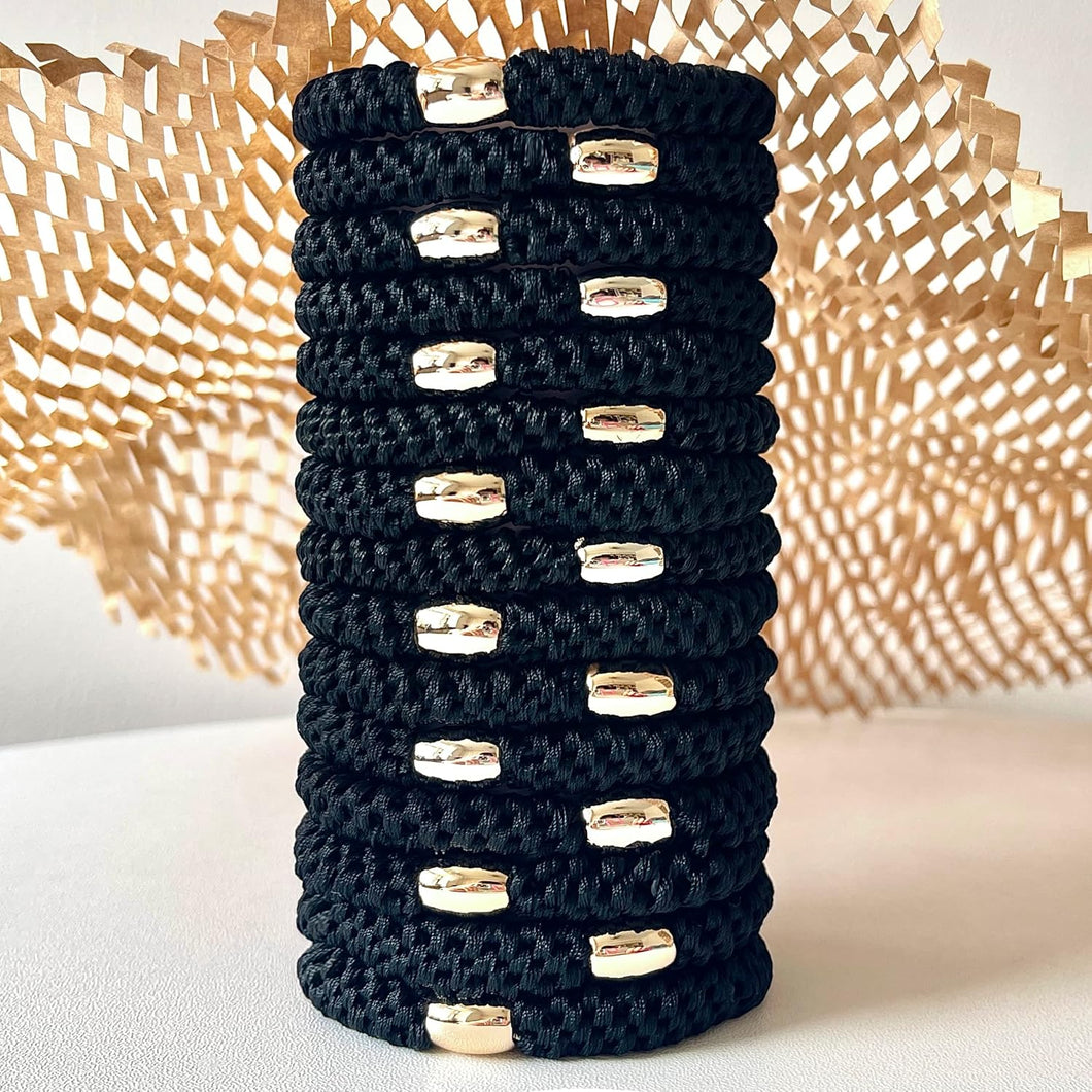 5 pulseras para el cabello, ligas para el cabello para mujeres y hombres a21