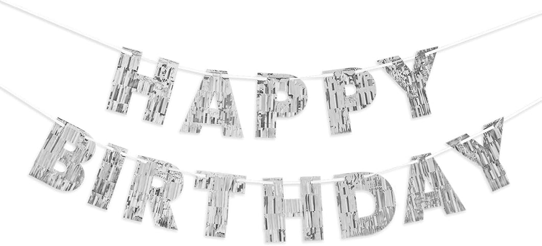 Cartel dorado preencordado de feliz cumpleaños