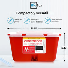 Cargar imagen en el visor de la galería, Contenedor para Objetos Punzantes Grande 1 galon
