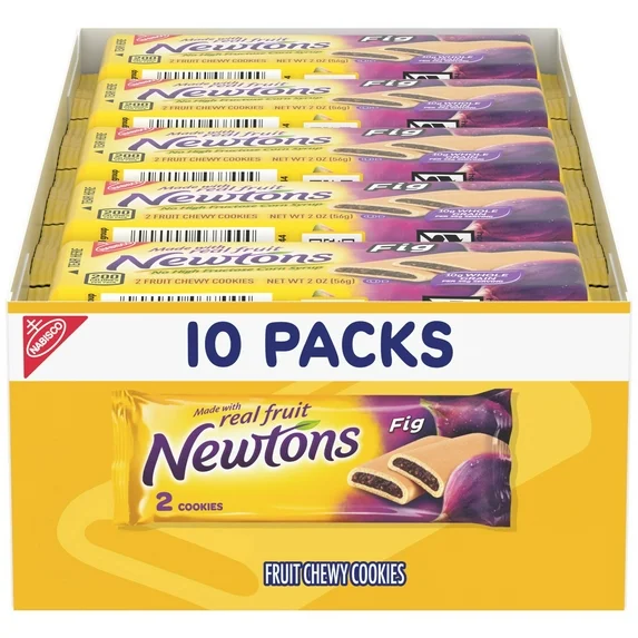 Barras de higo Newton's, 10 paquetes (2 galletas por paquete)