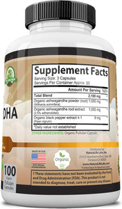 100 cápsulas de vegetarianas Organic  a24
