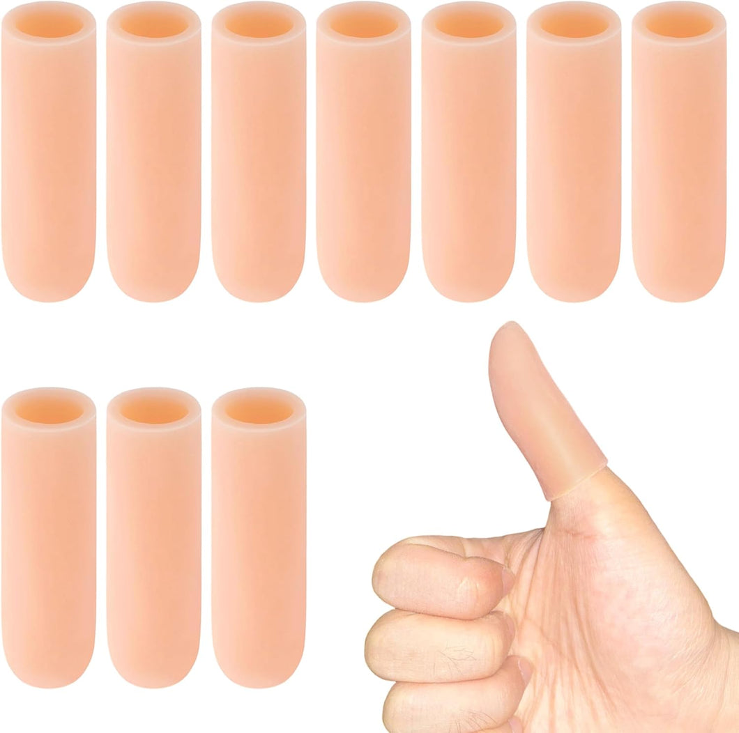 10 protectores de silicona para dedos de gel