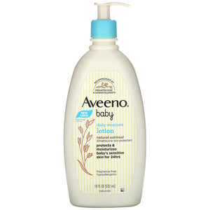 Loción hidratante diaria 24 horas para bebé de Aveeno