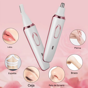 Afeitadora eléctrica 4 en 1 para mujer, recargable, resistente al agua