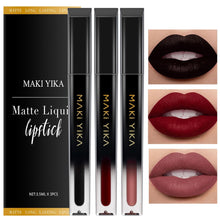 Cargar imagen en el visor de la galería, Juego de 3 lápices labiales líquidos mate A19
