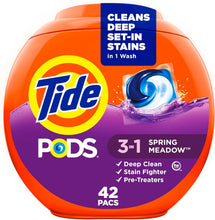 Cargar imagen en el visor de la galería, Detergente líquido para lavandería de Tide Pods paquetes de cápsulas 3 en 1
