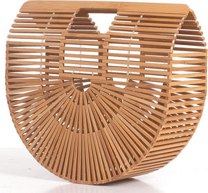 Bolso de bambú moderno para mujer