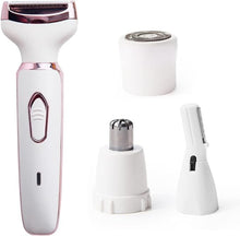 Cargar imagen en el visor de la galería, 4 In 1 Women Electric Shaver Rechargeable Waterproof Razor Painless Epilator
