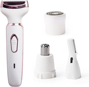 4 In 1 Women Electric Shaver Rechargeable Waterproof Razor Painless Epilator