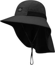 Cargar imagen en el visor de la galería, Sombreros de sol para hombres y mujeres con solapa para el cuello
