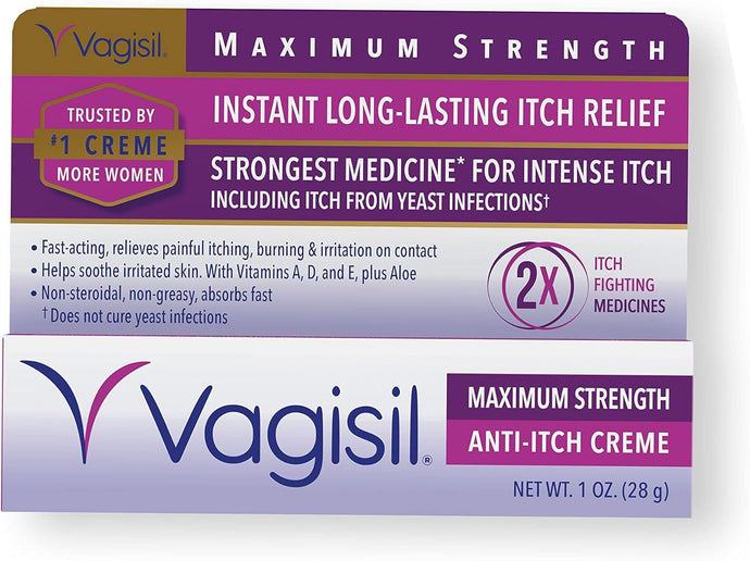 Vagisil crema femenina con máxima fuerza contra la comezón
