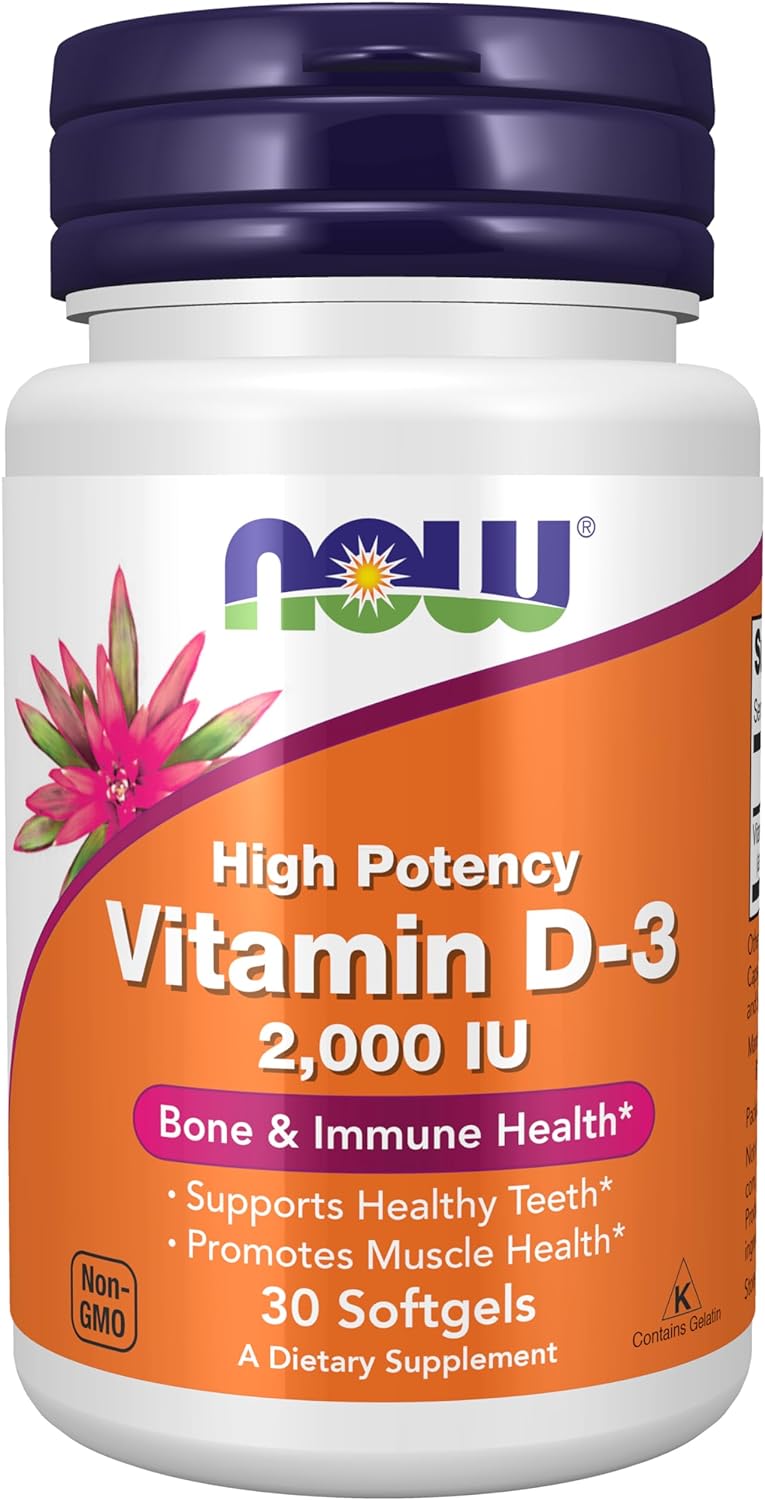 Vitamina D3 2,000 UI, alta potencia