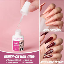 Cargar imagen en el visor de la galería, Uñas postizas largas a presión, 12 colores,  A19
