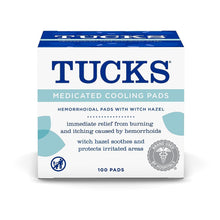 Cargar imagen en el visor de la galería, TUCKS - almohadillas de enfriamiento medicadas a24
