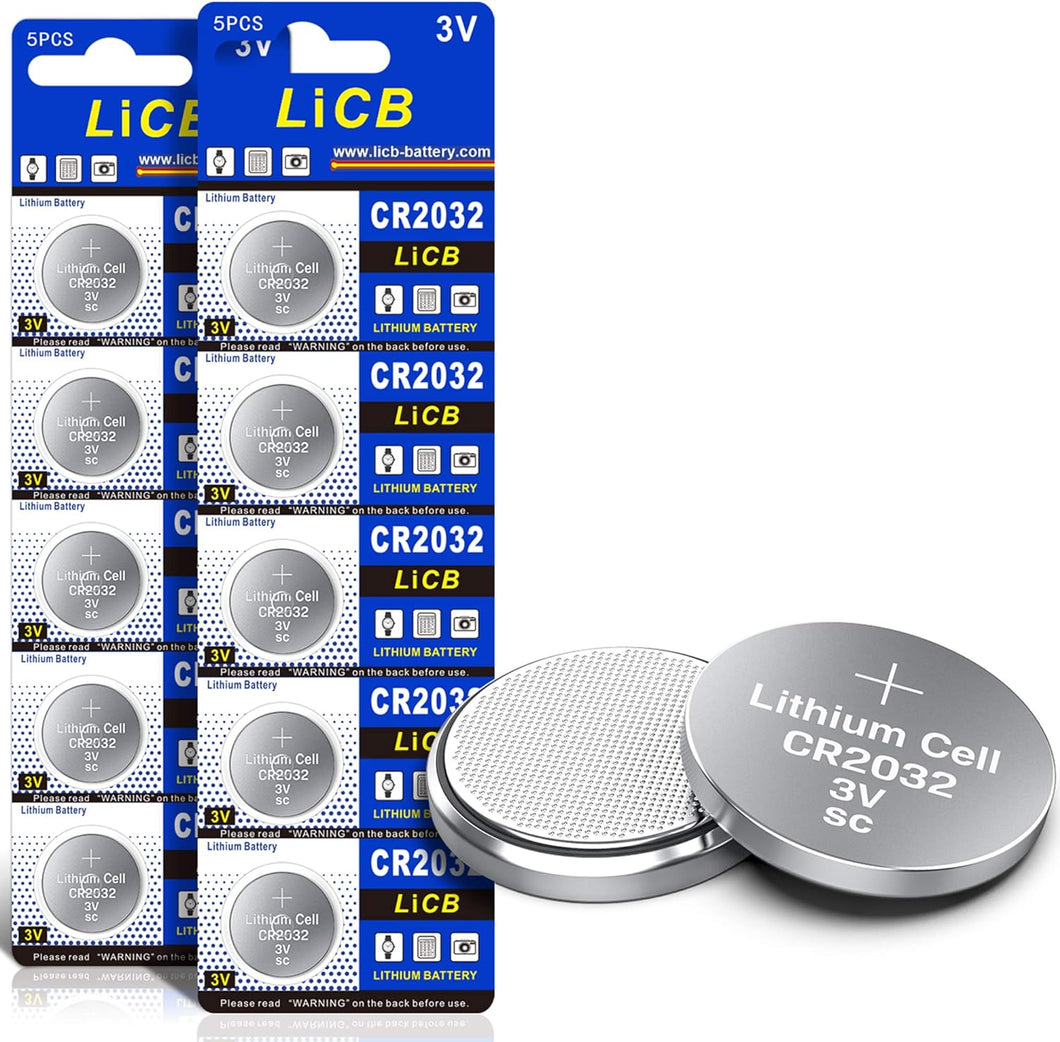 Batería de litio CR2032 3V (paquete de 10)