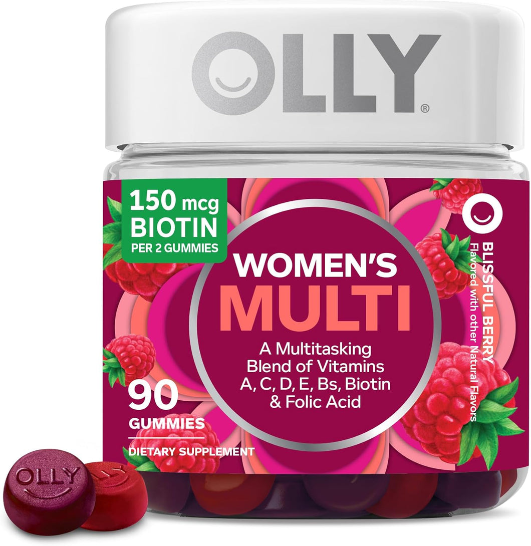 OLLY Gomitas multivitamínicas para mujer con vitaminas A, D, C, E, a24