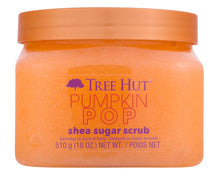 Cargar imagen en el visor de la galería, Tree Hut - Exfoliante de azúcar y karité, Pumpkin Pop, 18 onzas, exfoliante ultrahidratante para un cuidado corporal nutritivo y esencial A19
