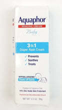 Cargar imagen en el visor de la galería, Aquaphor Baby 3 en 1 para aliviar la dermatitis del pañal. 3.5oz
