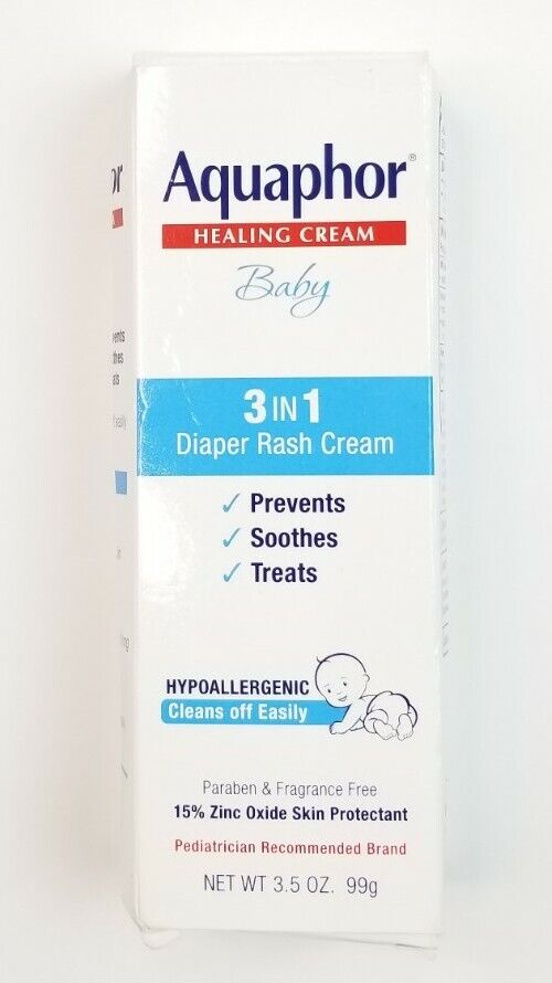 Aquaphor Baby 3 en 1 para aliviar la dermatitis del pañal. 3.5oz