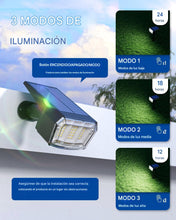 Cargar imagen en el visor de la galería, Paquete de 4 focos solares de exterior impermeables, IP65, 63 LED, 3 modos
