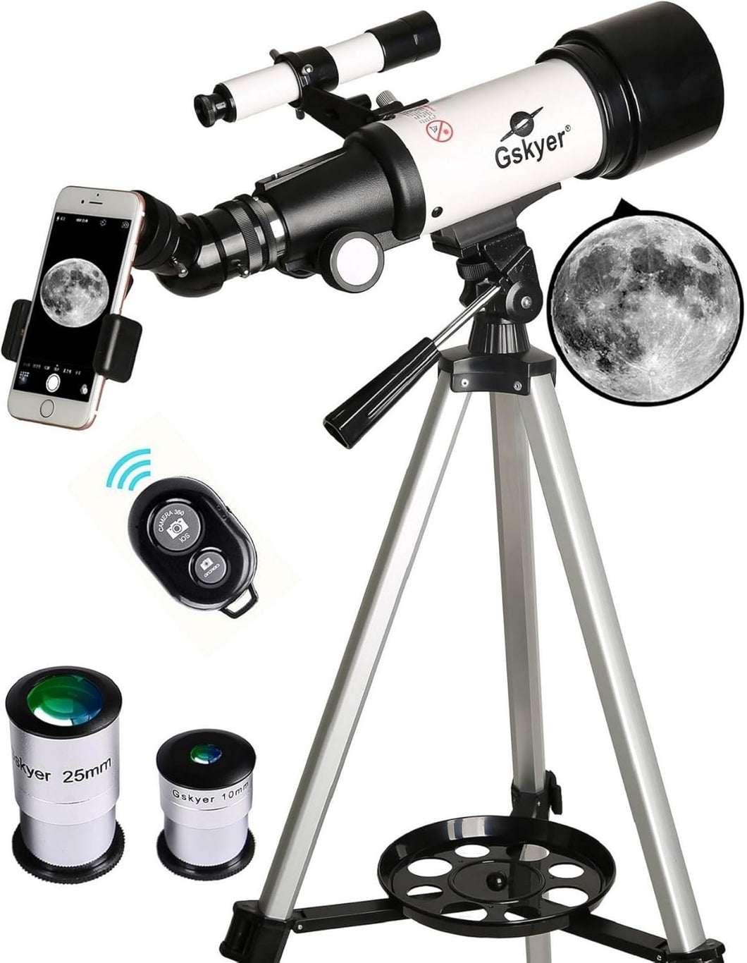 Gskyer Telescopio, 2.756 in Apertura 15.748 in AZ Mount  a24