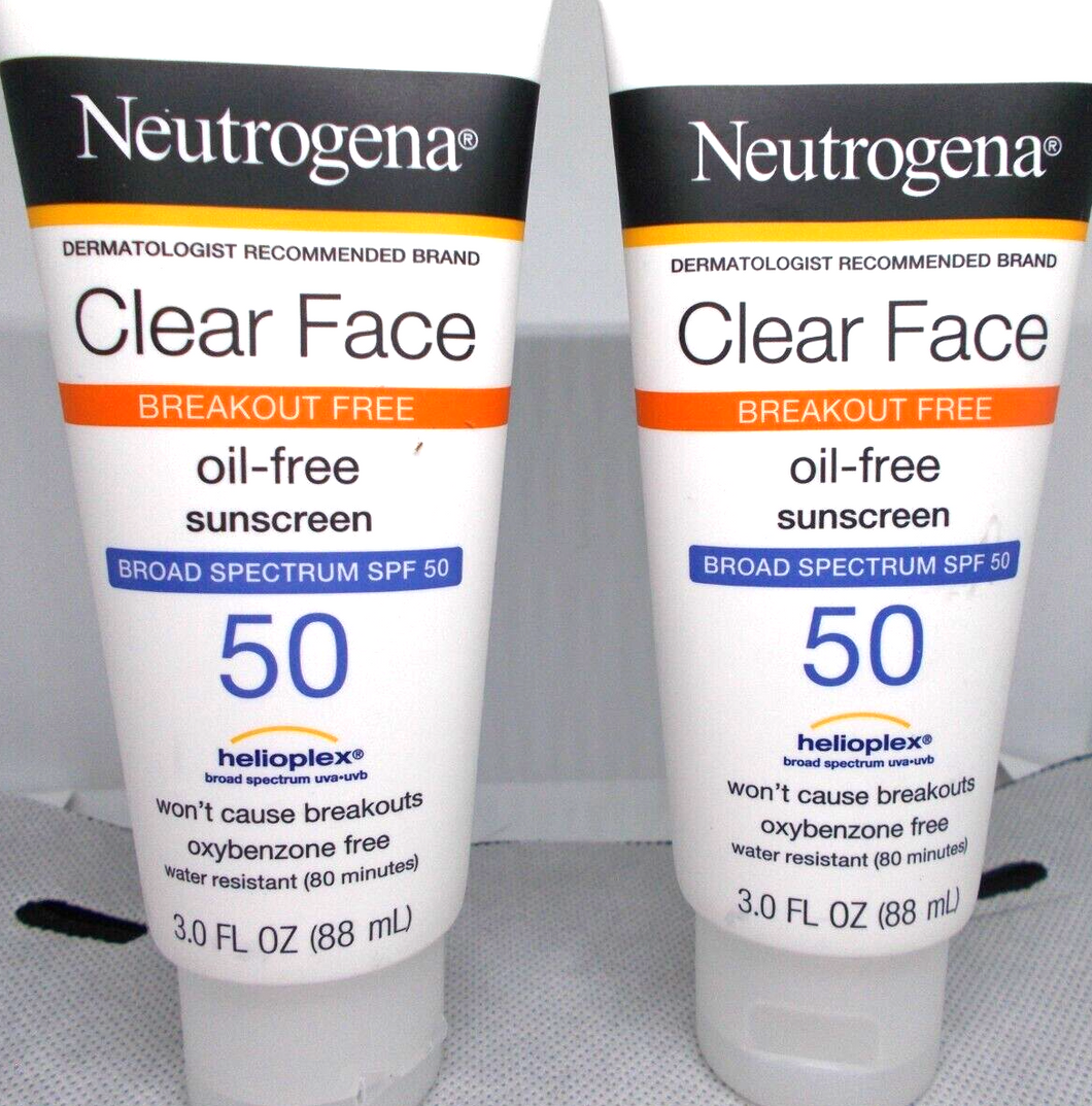 Neutrogena Protector solar líquido facial Clear Face SPF 50 3oz