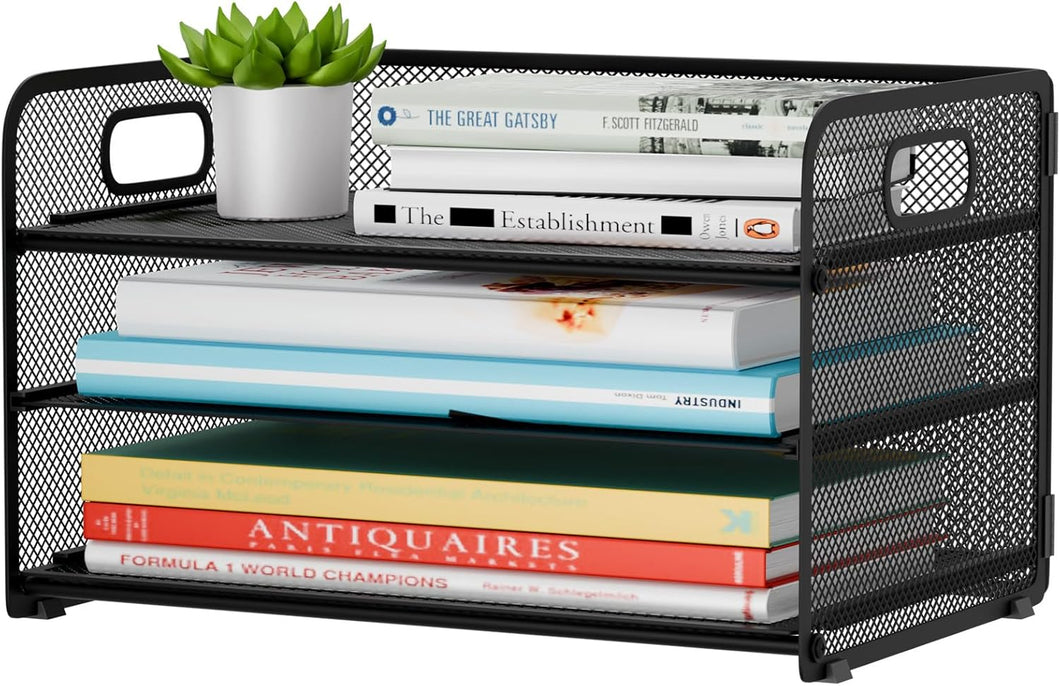 Bandeja organizadora de papel de 3 niveles para escritorio