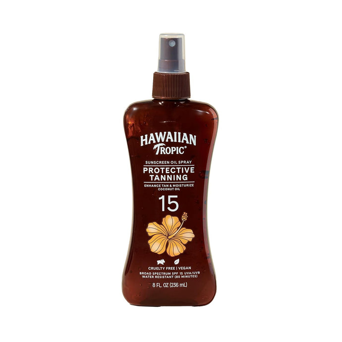 Protector solar, aceite Seco de bronceado Amplio SPF 15, 8 Onzas