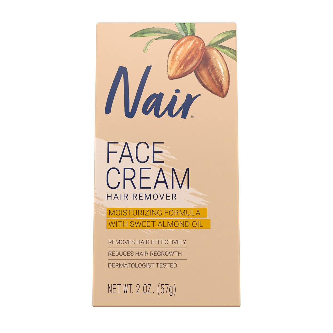 Crema depilatoria facial hidratante 2 oz