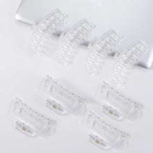 Cargar imagen en el visor de la galería, Paquete de 8 pinzas para el cabello para mujer, pinzas grandes de 4.3 pulgadas a21
