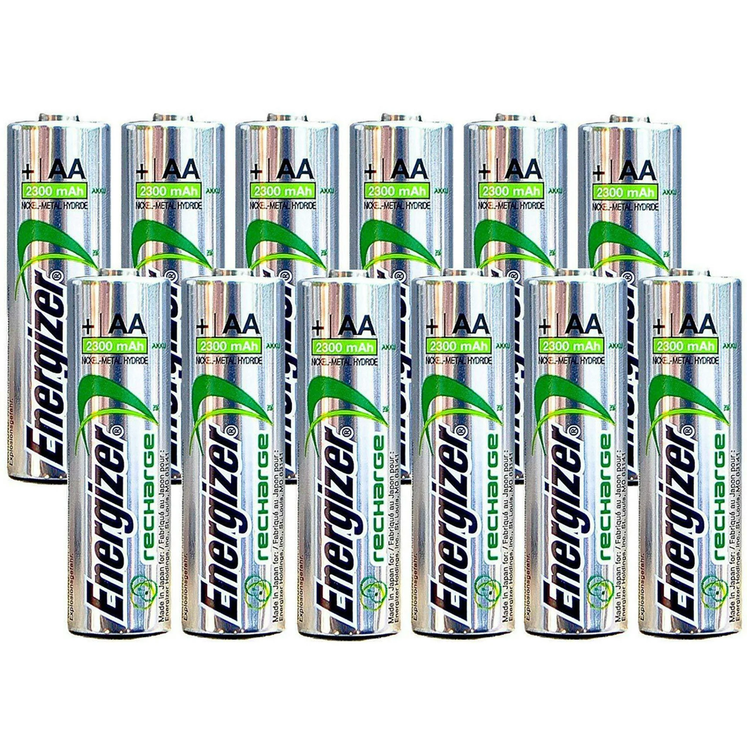 Pilas recargables Energizer AA NiMH 2300 mAh 1,2 V NH15 - 12 unidades