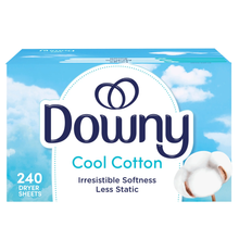 Cargar imagen en el visor de la galería, Downy sábanas suavizantes para secadora, algodón fresco, 250 unidades
