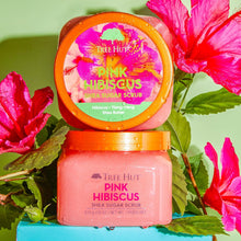 Cargar imagen en el visor de la galería, Tree Hut - Exfoliante de azúcar y karité, Pink Hibiscus, 18 onzas, exfoliante ultrahidratante A19
