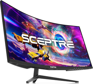 Sceptre - Monitor curvado de 30 pulgadas para videojuegos,  a24
