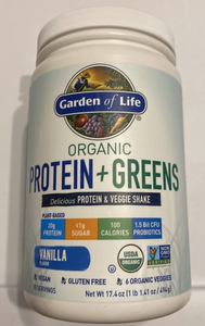 Proteína vegetal orgánica y polvo verde