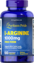 Cargar imagen en el visor de la galería, Cápsulas de L-arginina 1000 mg, 100 unidades

