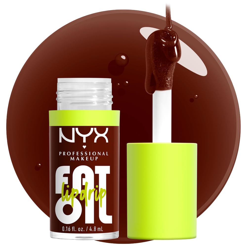 NYX PROFESSIONAL MAKEUP Goteo de labios de aceite graso, hidratante, brillante y vegano