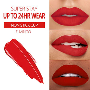 MAKI YIKA Lápiz labial rojo para mujer A19