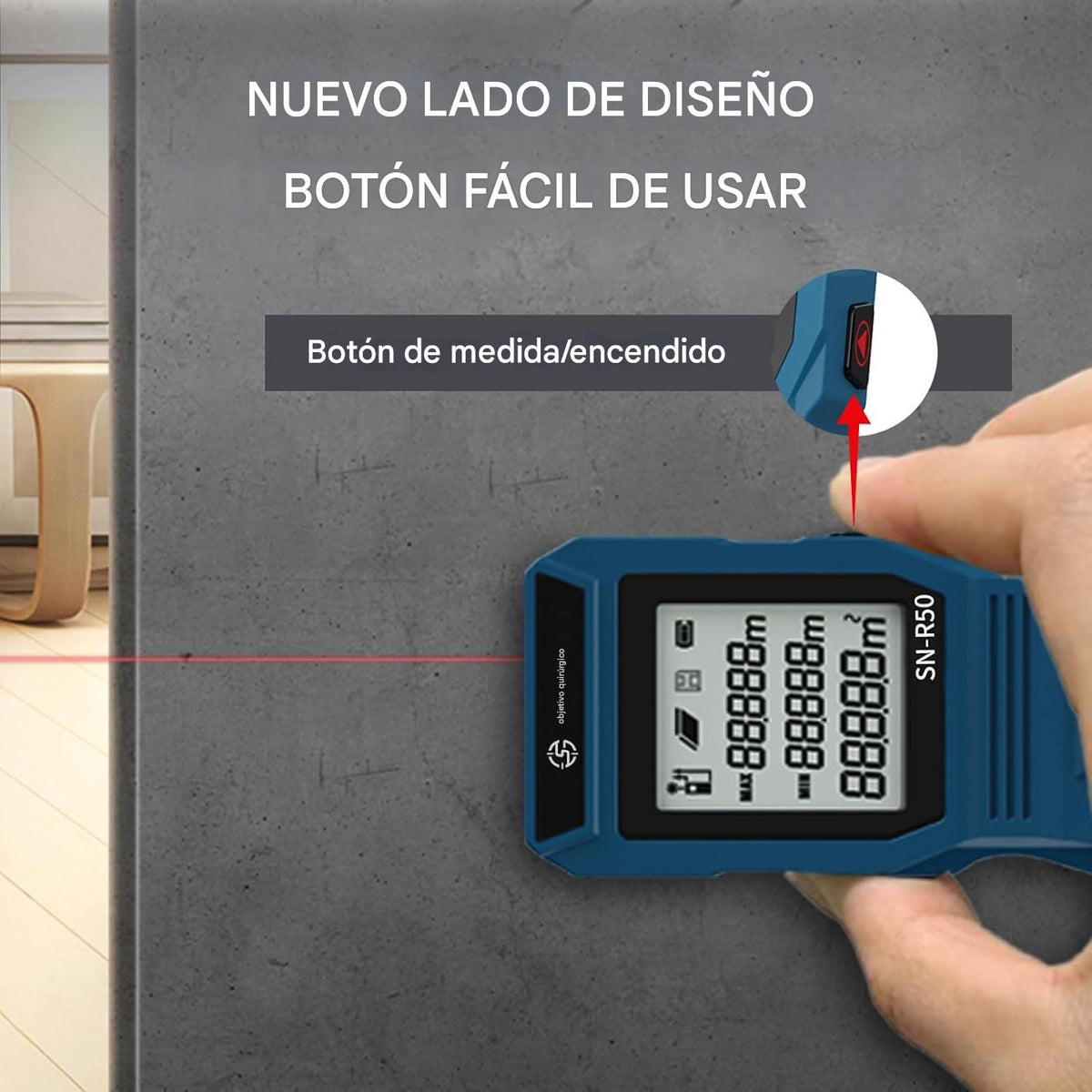 Medidor laser de precisión Mini 262 pies – SupplyRD.com