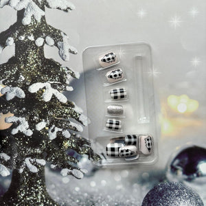 Uñas postizas a presión de Navidad A19