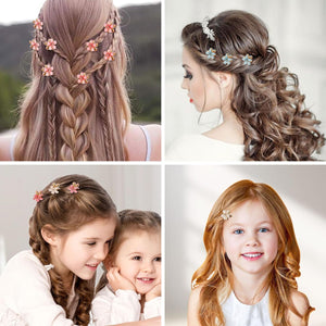 Pinzas pequeñas para el cabello de flores para mujer, A21