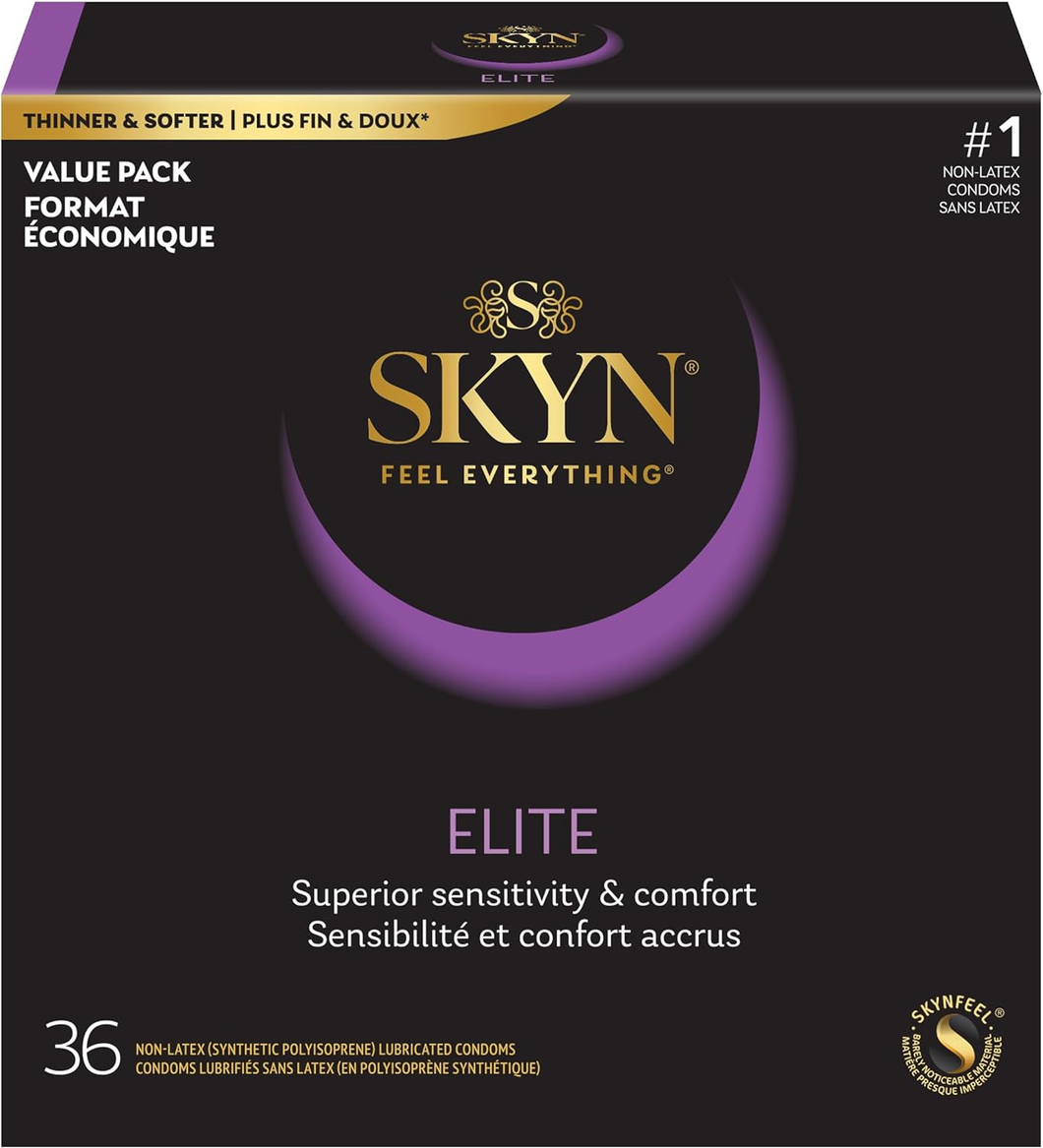 SKYN Elite, 36 Condones lubricados ultra finos