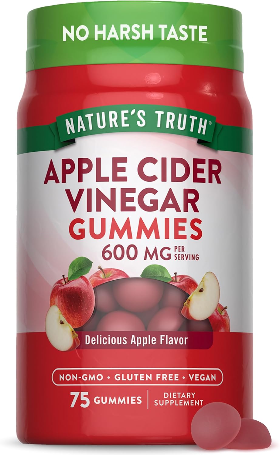 Gomitas de vinagre de sidra de manzana 600 mg 75 gomitas