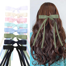 Cargar imagen en el visor de la galería, Lazos para el pelo para mujeres y niñas, 16 lazos para el pelo con lazo de cola larga, a22  pasadores para el cabello con accesorios de lazo
