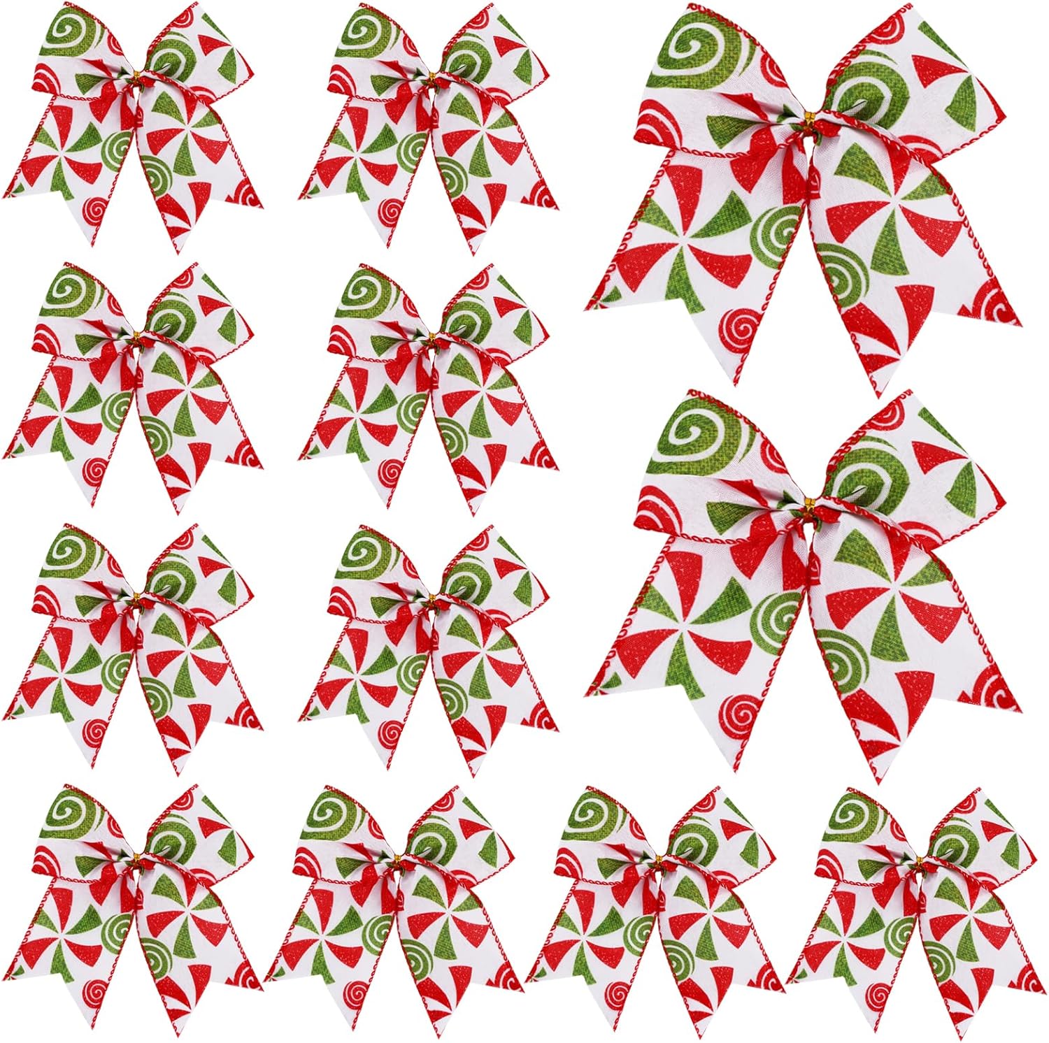 Set De 24 Lazos De Terciopelo Rojo Para Navidad – Pequeños, Con Alambre Giratorio, Ideales Para Coronas, Regalos, Manualidades Y Decoración Festiva